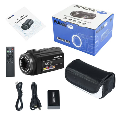 PULSE 4K Digital Video Camera WiFi, IR, Touch Screen